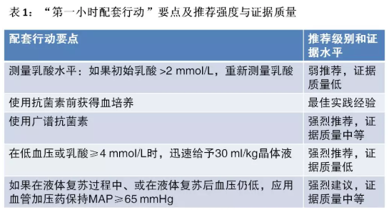 拯救脓毒血症运动2018年更新：推出“第一小时配套行动”