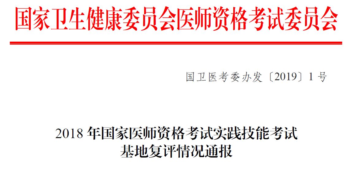 喜讯！我院通过“国家医师资格考试中医类别实践技能考试基地”复评