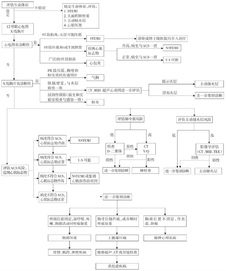 胸痛基层诊疗指南（2019年）