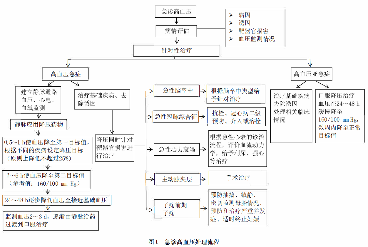 中国急诊高血压诊疗专家共识(2017修订版)之一